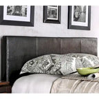 Letto King Size imbottito con piattaforma bianco/espresso/grigio/avorio, in similpelle o tessuto, per 1 persona
