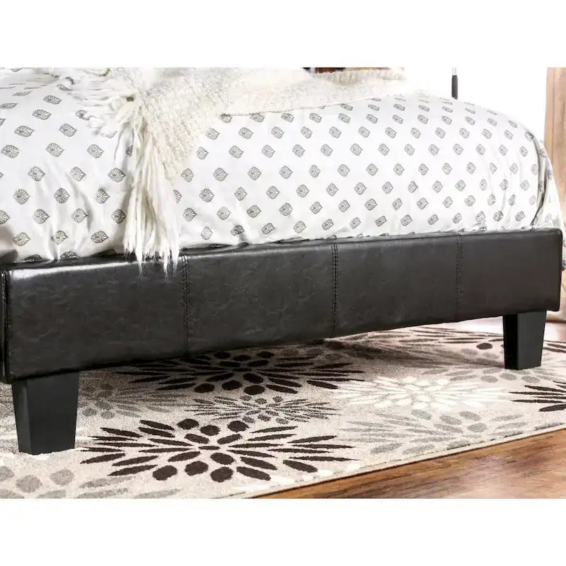 Letto King Size imbottito con piattaforma bianco/espresso/grigio/avorio, in similpelle o tessuto, per 1 persona