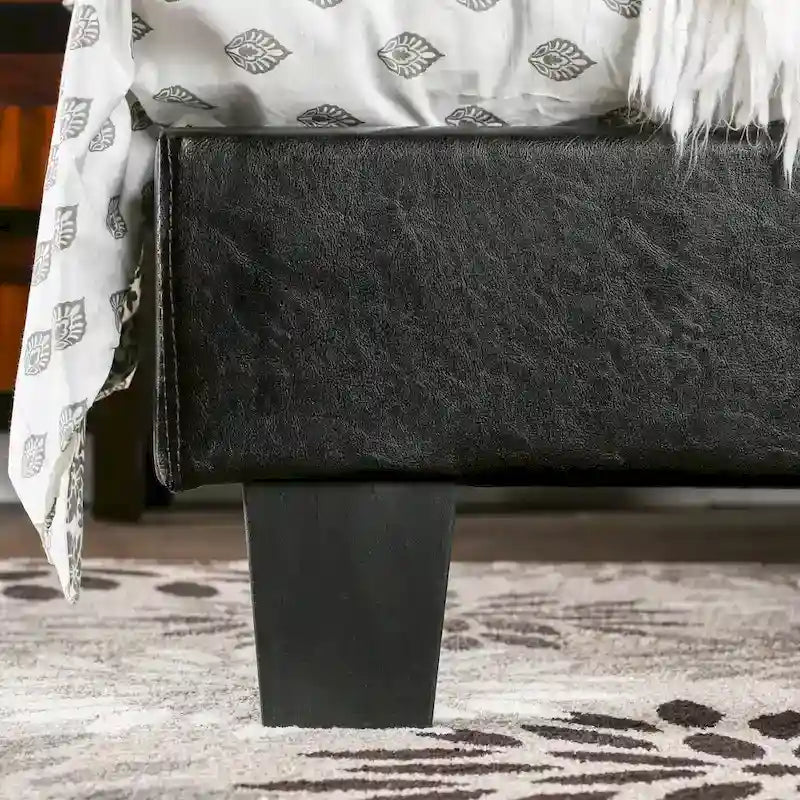 Letto King Size imbottito con piattaforma bianco/espresso/grigio/avorio, in similpelle o tessuto, per 1 persona