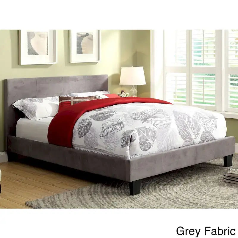 Letto King Size imbottito con piattaforma bianco/espresso/grigio/avorio, in similpelle o tessuto, per 1 persona