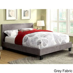 Letto King Size imbottito con piattaforma bianco/espresso/grigio/avorio, in similpelle o tessuto, per 1 persona