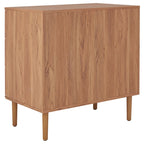 Cassettiera a 3 cassetti in rattan – Noce / Nero anticato / Bianco / Nero / Rovere, finitura naturale, montaggio da 1 persona