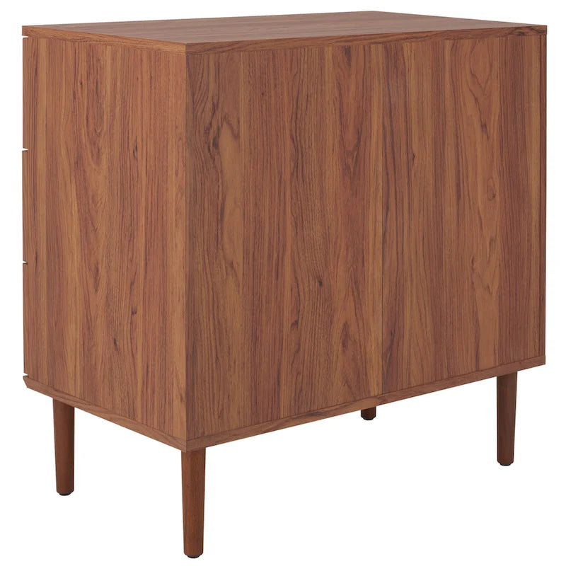 Cassettiera a 3 cassetti in rattan – Noce / Nero anticato / Bianco / Nero / Rovere, finitura naturale, montaggio da 1 persona
