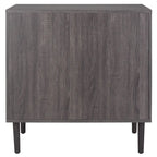 Cassettiera a 3 cassetti in rattan – Noce / Nero anticato / Bianco / Nero / Rovere, finitura naturale, montaggio da 1 persona
