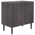 Cassettiera a 3 cassetti in rattan – Noce / Nero anticato / Bianco / Nero / Rovere, finitura naturale, montaggio da 1 persona