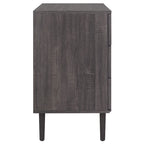 Cassettiera a 3 cassetti in rattan – Noce / Nero anticato / Bianco / Nero / Rovere, finitura naturale, montaggio da 1 persona