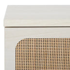 Cassettiera a 3 cassetti in rattan – Noce / Nero anticato / Bianco / Nero / Rovere, finitura naturale, montaggio da 1 persona