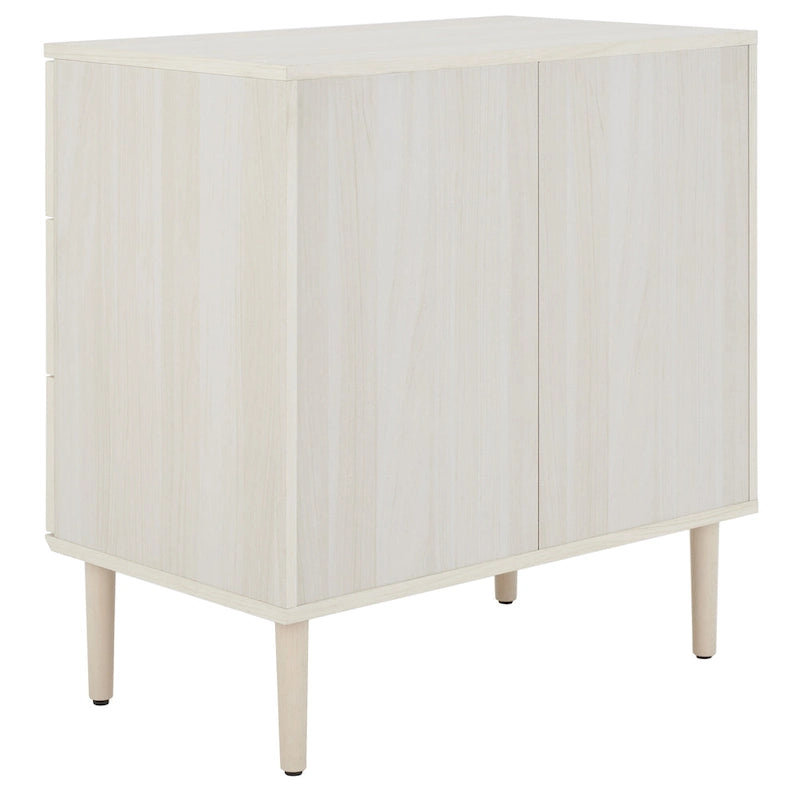 Cassettiera a 3 cassetti in rattan – Noce / Nero anticato / Bianco / Nero / Rovere, finitura naturale, montaggio da 1 persona