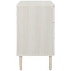 Cassettiera a 3 cassetti in rattan – Noce / Nero anticato / Bianco / Nero / Rovere, finitura naturale, montaggio da 1 persona