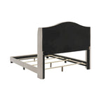 Letto imbottito trapuntato con schienale a cammello blu/grigio/beige – una piazza e mezza/matrimoniale/king-size
