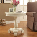 Porch & Den Viola Hand-painted Traditional Round Accent Table