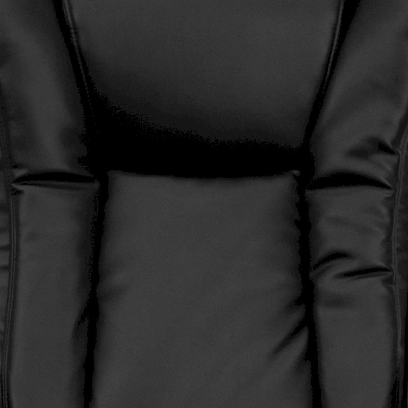 Poltrona reclinabile massaggiante in LeatherSoft nera/marrone con poggiapiedi, singola