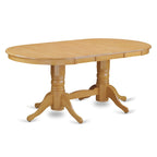Set da pranzo ovale in rovere per 4-8 persone, 2 opzioni di stile per le sedie