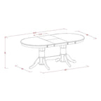 Set da pranzo ovale in rovere per 4-8 persone, 2 opzioni di stile per le sedie
