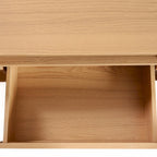 Mobile TV in Rattan Naturale, 2 Ante, Adatto per TV fino a 85"