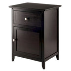 25 Espresso Brown Eugene Wooden Accent Table