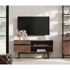 Mobile TV con luci LED, stile industriale, adatto per TV fino a 55"