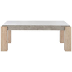 Tavolino da Caffè Grigio Chiaro Effetto Calcestruzzo, 45"L x 25"P x 17"H