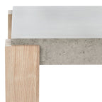 Tavolino da Caffè Grigio Chiaro Effetto Calcestruzzo, 45"L x 25"P x 17"H