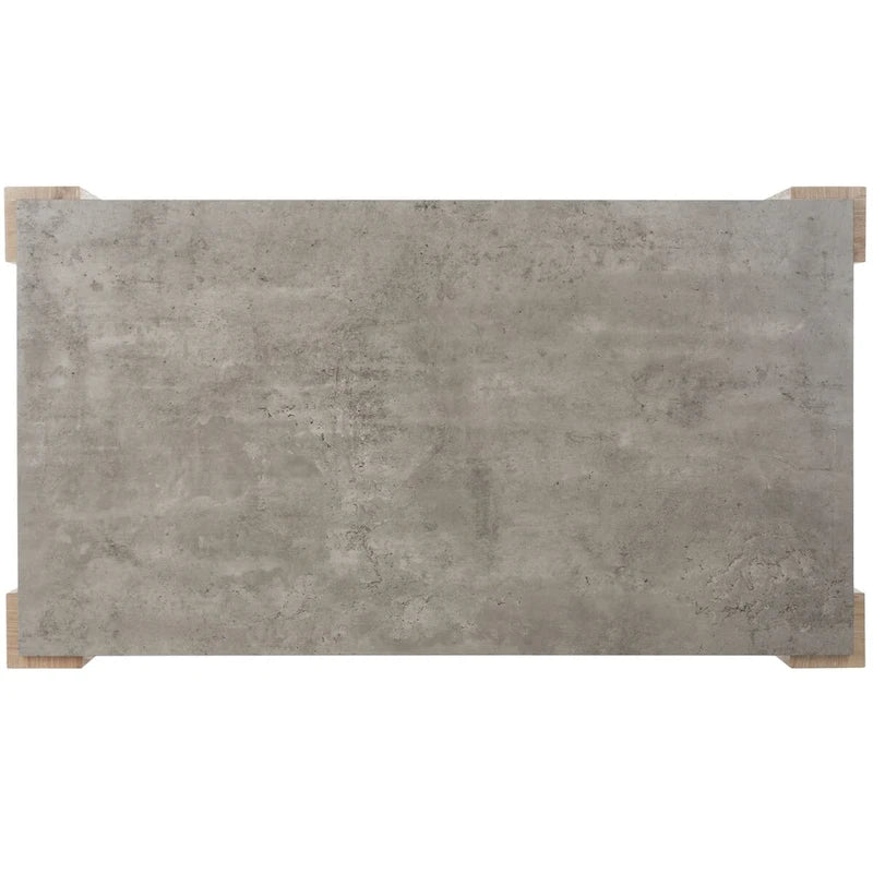 Tavolino da Caffè Grigio Chiaro Effetto Calcestruzzo, 45"L x 25"P x 17"H