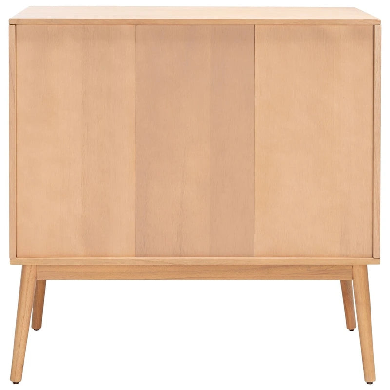 Cassettiera in rattan a 3 cassetti stile Mid-Century Naturale