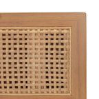 Cassettiera in rattan a 3 cassetti stile Mid-Century Naturale