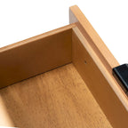Cassettiera in rattan a 3 cassetti stile Mid-Century Naturale