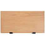 Cassettiera in rattan a 3 cassetti stile Mid-Century Naturale