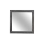 Set camera da letto moderno grigio con pannelli, 3 pezzi, Queen/Full/Twin