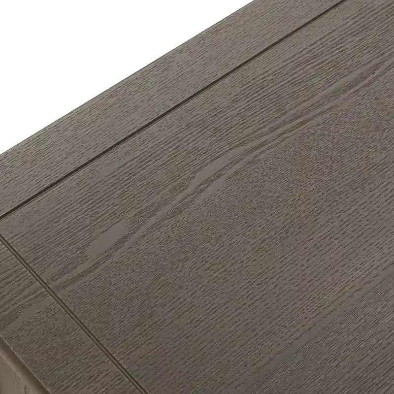 Comodino a 2 cassetti, Verde oliva / Grigio chiaro, Stile americano, Singolo