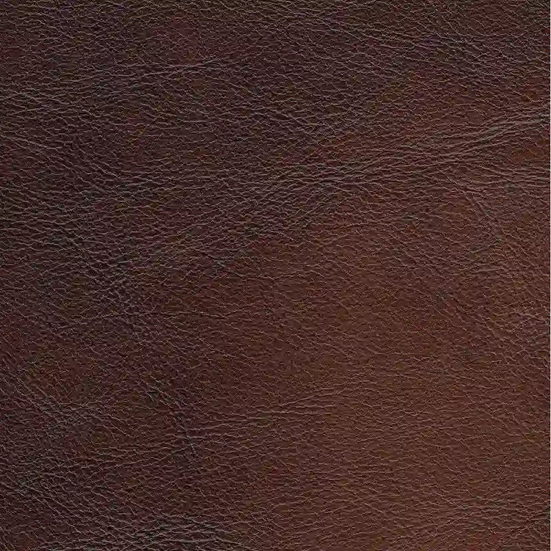 Pouf in pelle primo fiore Chesterfield marrone caramello