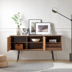 Mobile credenza in noce a 2 ante e 2 cassetti