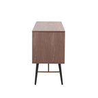 Mobile credenza in noce a 2 ante e 2 cassetti