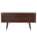 Mobile credenza in noce a 2 ante e 2 cassetti