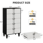 5 Drawer Dresser, Modern Wooden